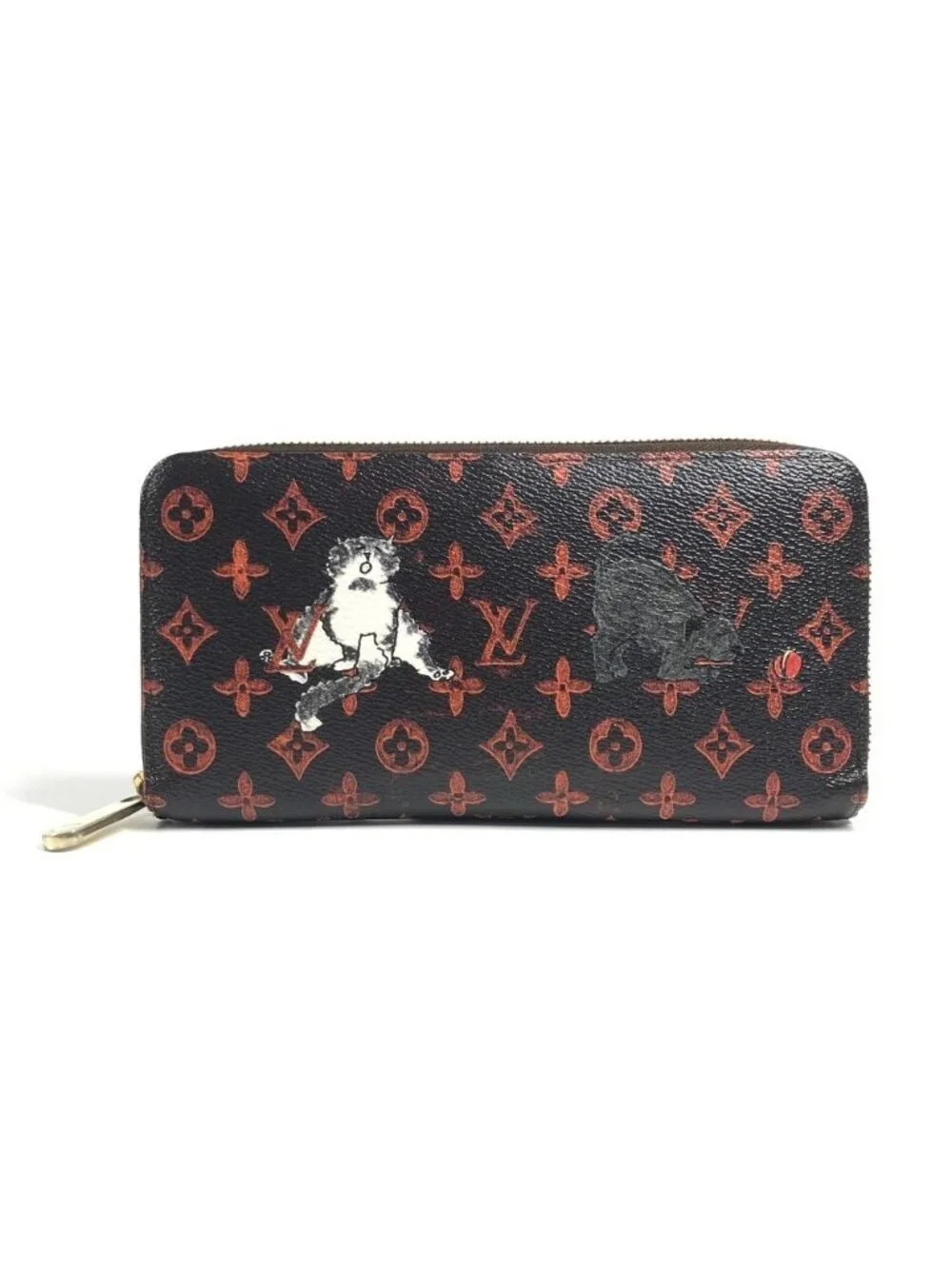 Louis Vuitton Wallet Zippy Monogram Canvas Brown